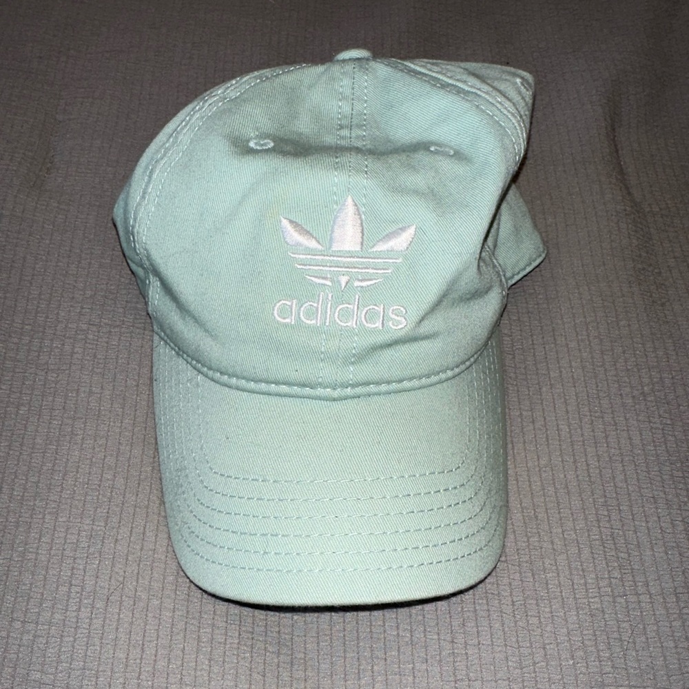 Women’s Adidas Classic Logo Adjustable Hat, Seafoam